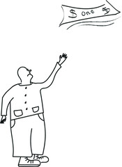 man with a money