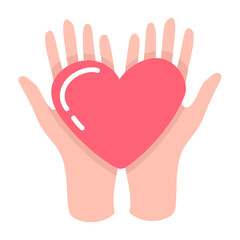 Obraz premium Hands-with-heart