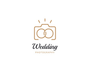 Wedding photography logo template