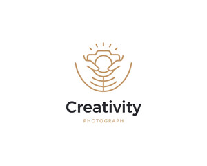Creative photography logo template