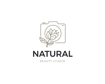 Natural photography logo template
