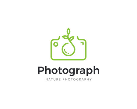 Nature photography logo template