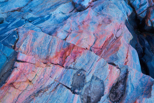 texture of natural marble pink and blue color
