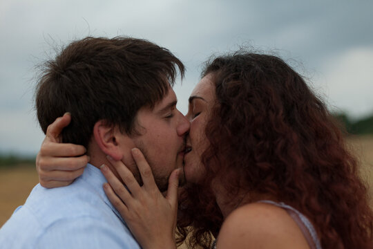 Young Couple kissing