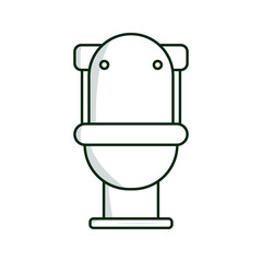 toilet sit icon. Toilet bowl cartoon drawing. vector illustration.