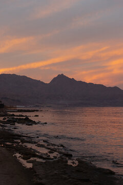 Desert Coast at Dusk