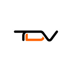 TDV Letter Initial Logo Design Template Vector Illustration © makrufi