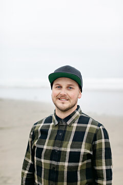 Portrait of Man on Oregon Beach