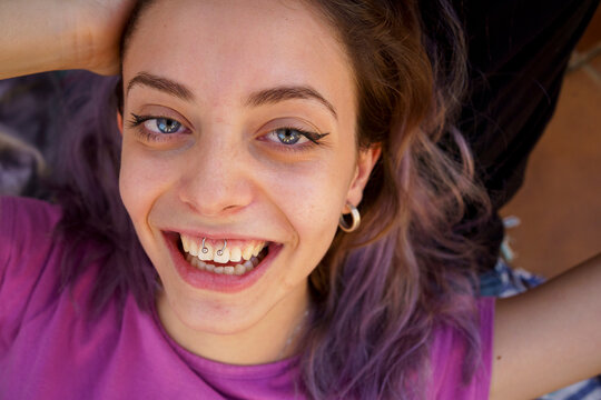 Trendy teen girl portrait