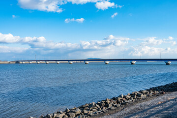 有明海と熊本港大橋