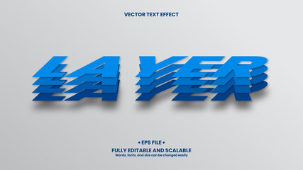 Layer 3D Text Effect