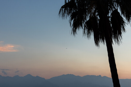 Sunset over the Mediterranean Sea