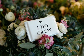 Floral Bouquet Holding Tissues