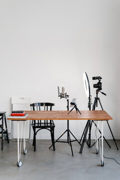 Equipment for recording podcast