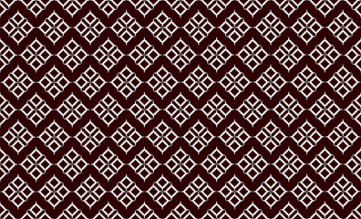 seamless Thai fabric pattern with old texture oriental style. minimal thai style modern fabric pattern, white and brown line.