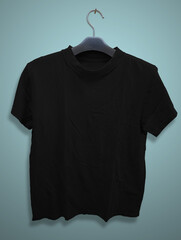 blank black shirt background template
