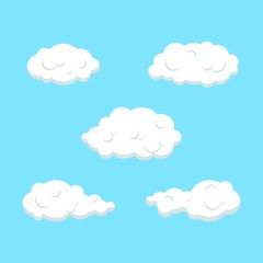 Simple Cloud Flat Design Concept