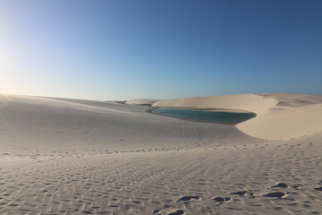 sand dunes in park Lençois Maranhenses