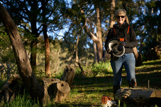 Woman holding ppe