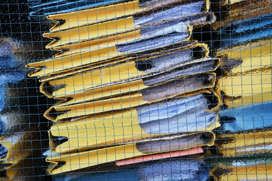 Folders in an office window