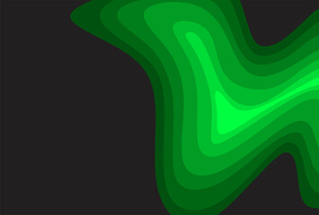 Abstract background with green gradient circle pattern and some copy space area