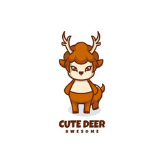 Illustration vector graphic of Cute Deer, good for logo design