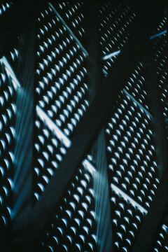 Glowing perforated metal