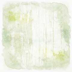 Watercolor colorful background with green and yellow. Painted texture. Hand drawn watercolor. Artistic background with copy space for design. Web banner. Abstract transparent pale fresh background. 