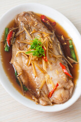 Steamed Fish with Soy Sauce