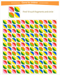  A game for children. Find the shapes shown 
