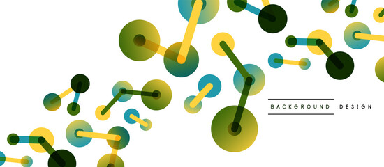 Network concept abstract background. Dots connection. Big data idea. Business template for wallpaper, banner, background or landing