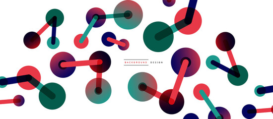 Network concept abstract background. Dots connection. Big data idea. Business template for wallpaper, banner, background or landing