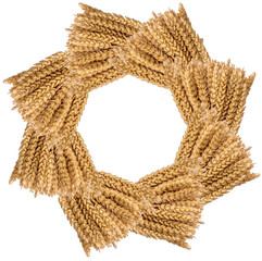 Couronne d’épis de blé, fond blanc  © Unclesam
