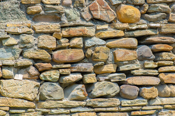 a texture powerful wall of yellow stone