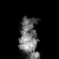white smoke in black background
