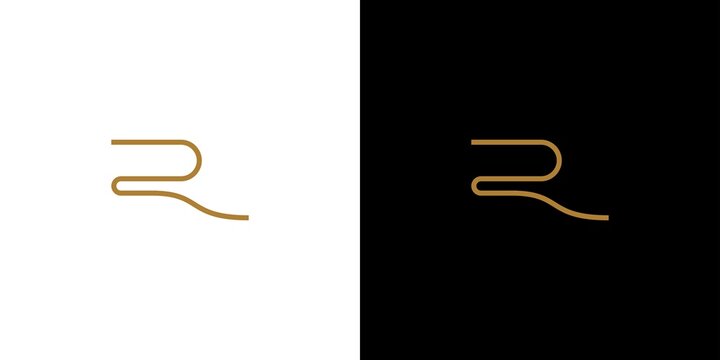 Modern and sophisticated R letter initial logo design 3