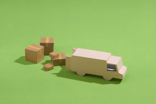 Truck model and carton boxes