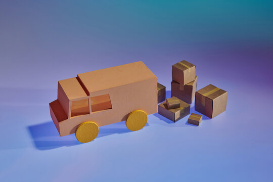 fast delivery service with truck