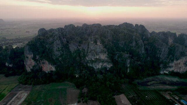 Top view Noen Maprang district, Phitsanulok Unseen Thailand.
