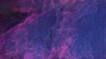 nebula gas cloud in deep outer space, science fiction illustrarion, colorful space background with stars 3d render