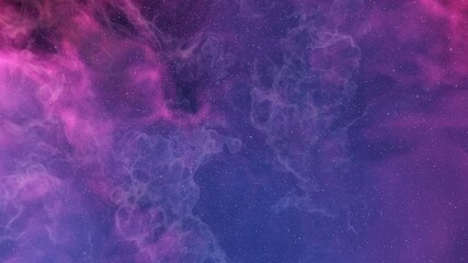 nebula gas cloud in deep outer space, science fiction illustrarion, colorful space background with stars 3d render