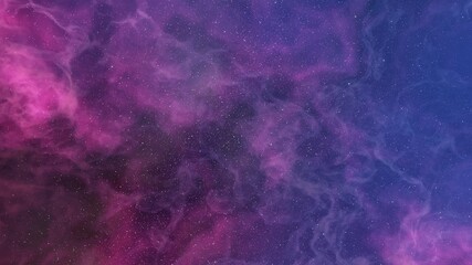 nebula gas cloud in deep outer space, science fiction illustrarion, colorful space background with stars 3d render