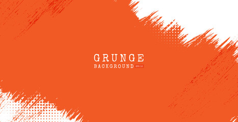 Fototapeta na wymiar Orange and white grunge background for banner, wallpaper, sales banner and poster