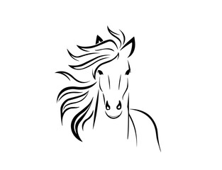horse head silhouette