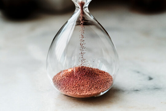 close up of a Hourglass
