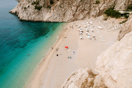 Beach With Vacationers