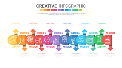 Infographics element design for all month,