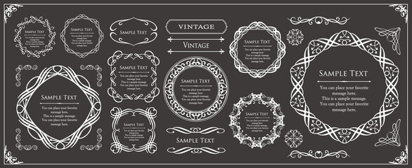 バレンタインデーのフレームデザイン。豪華でエレガントな装飾。アンティーク。ビンテージ。ゴージャス。エレガンス。