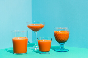 Healthy detox carrot juice