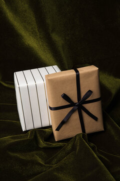 Holiday wrapped boxes 